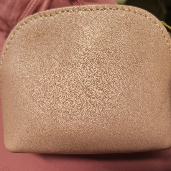 NWOT Portland Leather Vintage Pink Luna Pouch - Picture 2 of 2